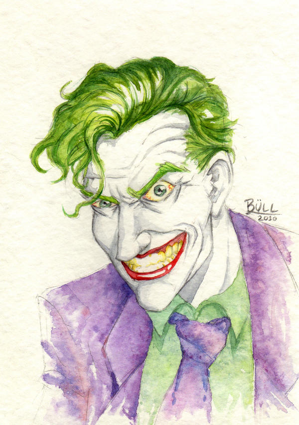 Joker Watercolor by BrunoBull on DeviantArt
