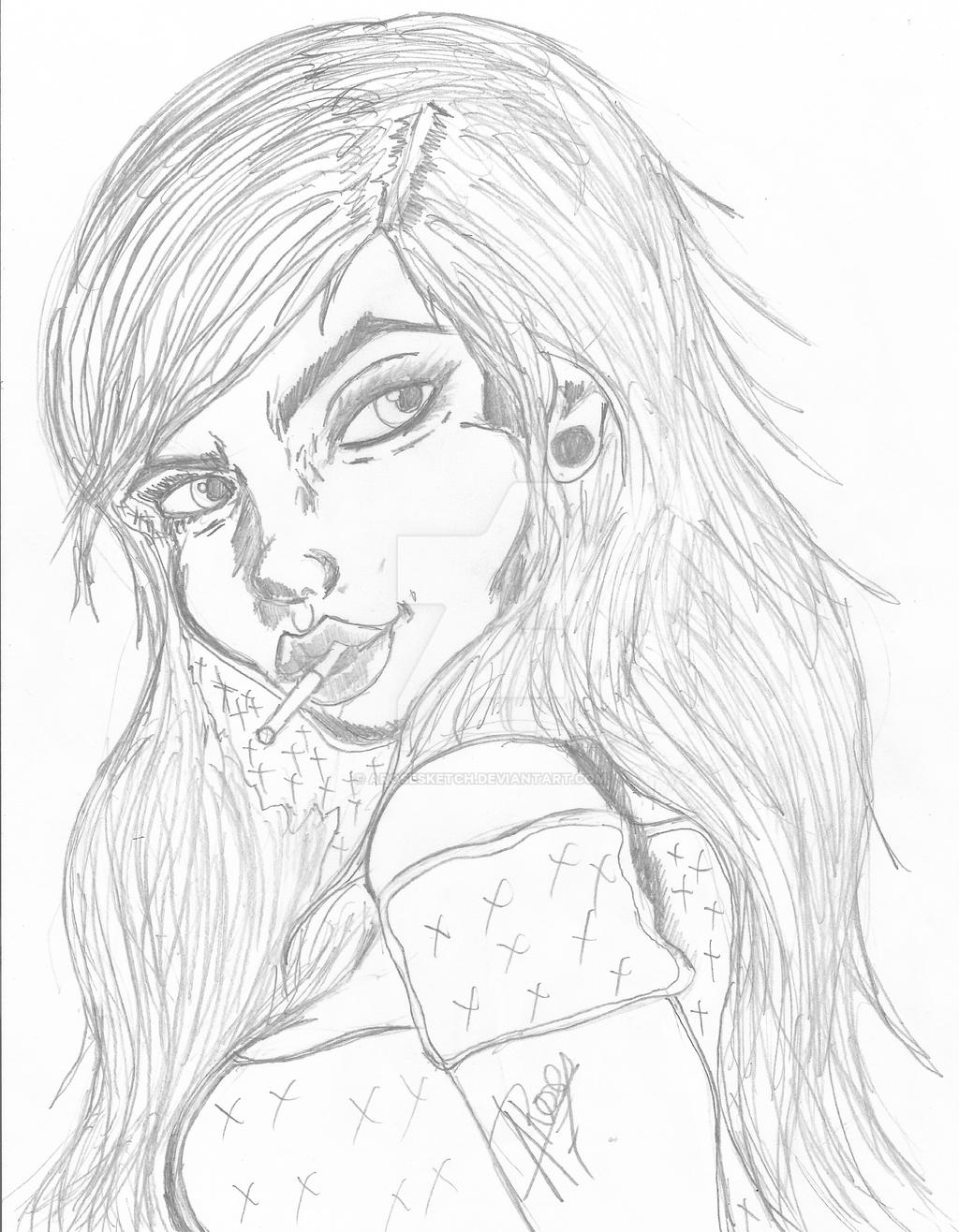 Pencil Sketch of Ashley Rose by arosesketch on DeviantArt