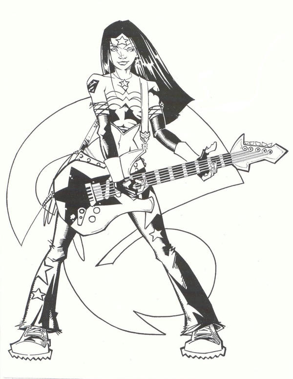 Rock Star Wonder Woman by KidNotorious on DeviantArt