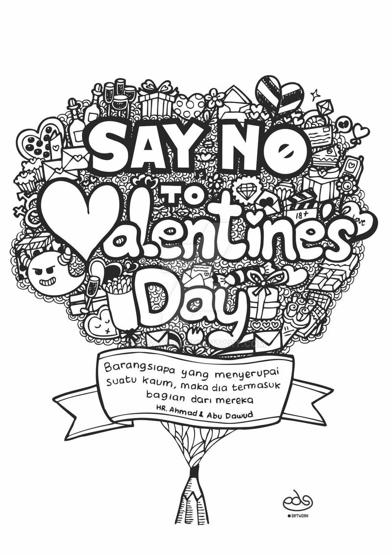 Doodle Say No To Valentine By Elsakio On DeviantArt
