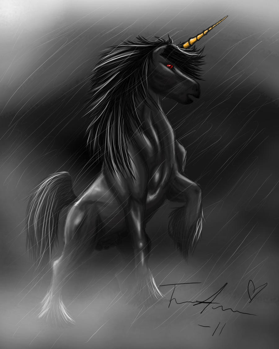 Black Unicorn By XXZombieFiendXx On DeviantArt