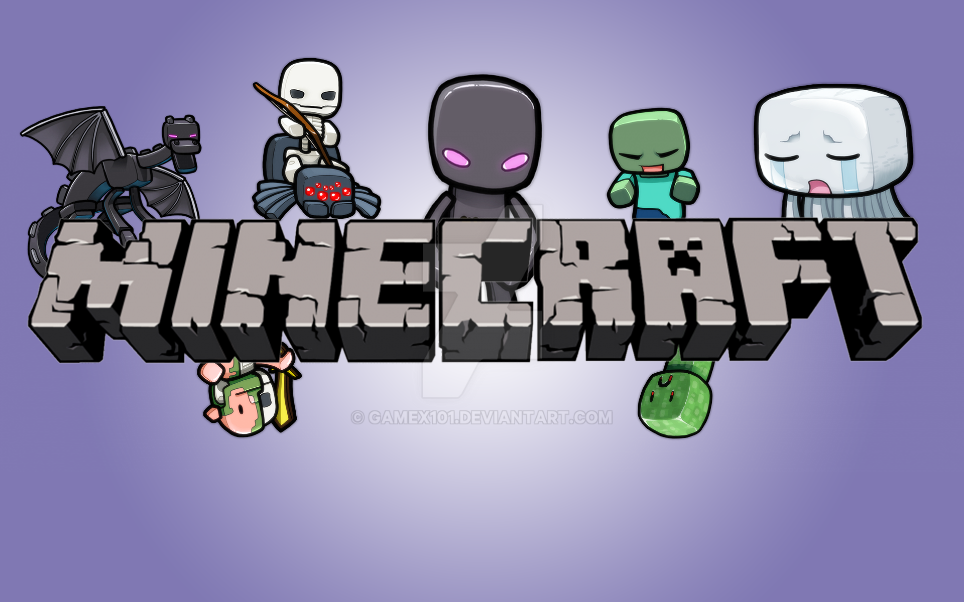 Minecraft Cartoon Wallpapers [15 colors] by Gamex101 on ...