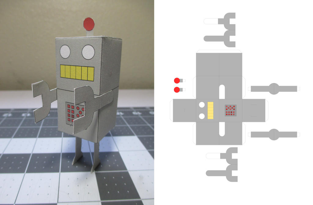 Paper Robot [Template] by Heyro0 on DeviantArt