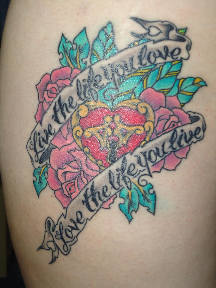 live the life you love tattoo by Stephieamber93