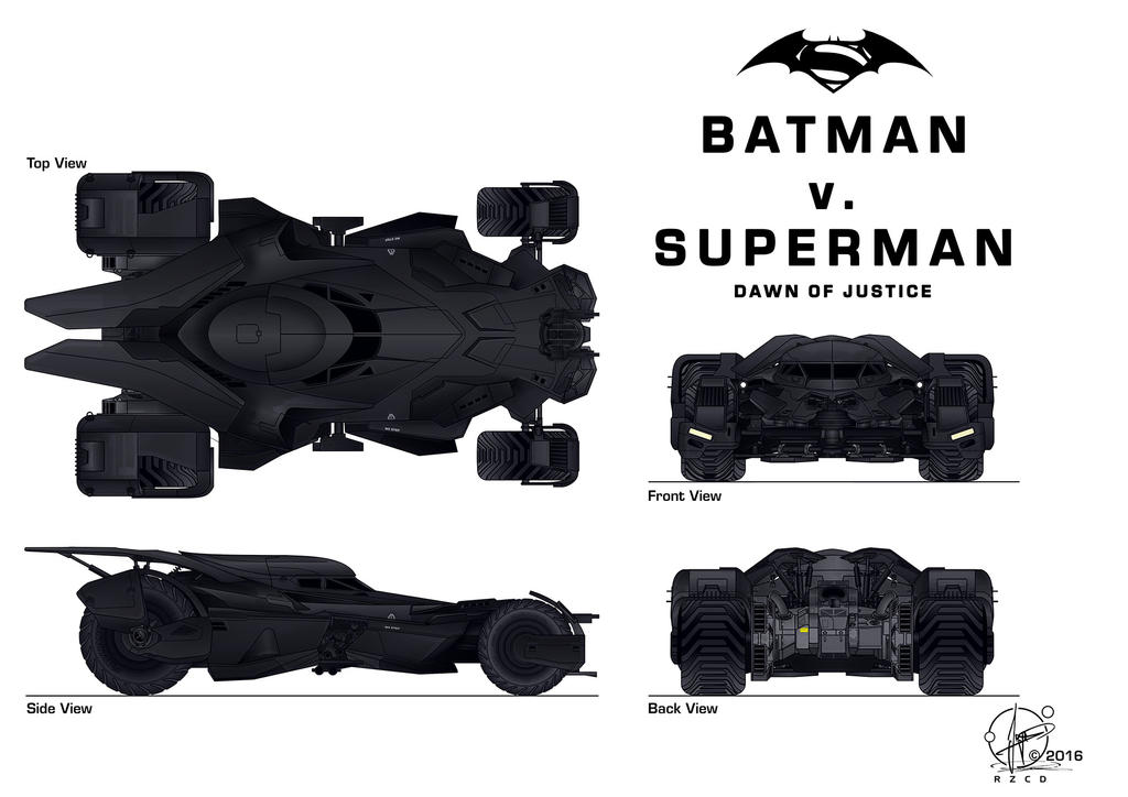 New Batmobil - Batman v. Superman - Finish Version by Paul-Muad-Dib