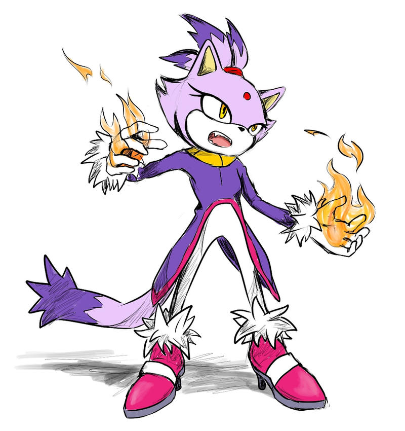 Blaze the Fire Bender Princess Kitty by CyclonicCyance on DeviantArt