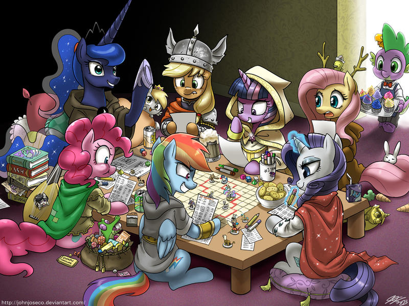 Dungeons and Ponies Plus One Dragon by johnjoseco