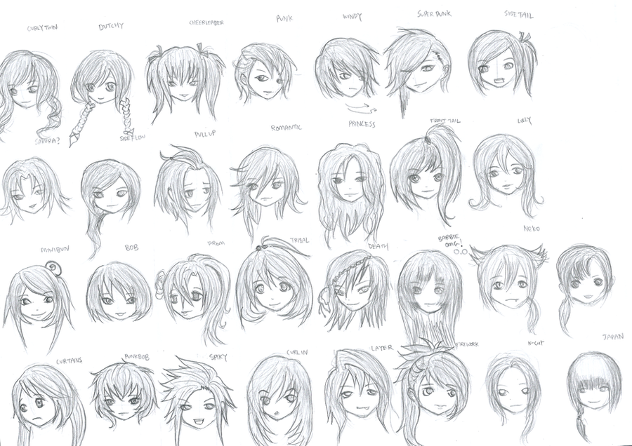 Hairstyles for Girls by Marcusqwj on DeviantArt