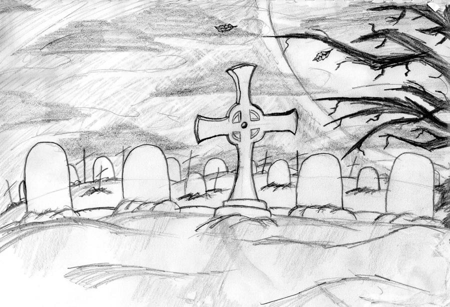 Graveyard scene by nightthedemon on DeviantArt