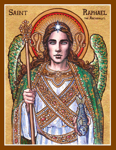 St. Raphael the Archangel icon by Theophilia on DeviantArt